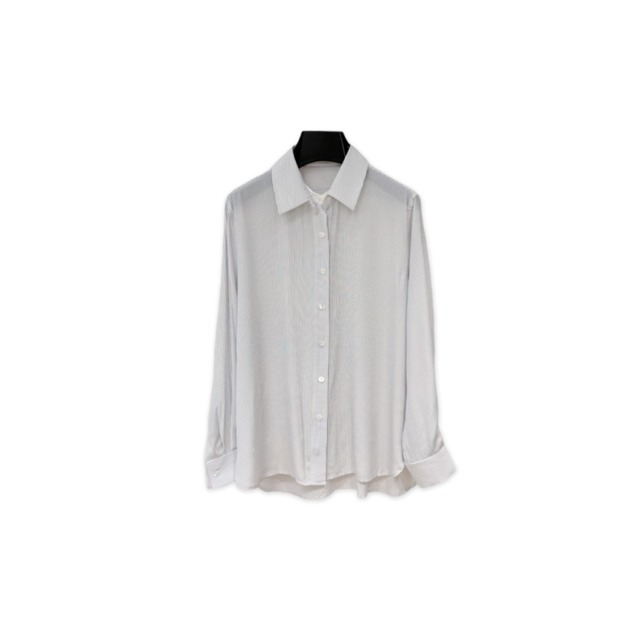 THE ROW PINSTRIPED LONG-SLEEVED SHIRT